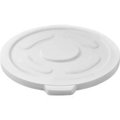 Global Equipment Plastic Trash Can Lid - 55 Gallon White XDW-L55WH